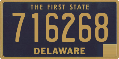 DE license plate 716268