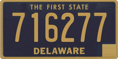 DE license plate 716277