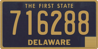 DE license plate 716288