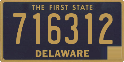 DE license plate 716312