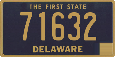 DE license plate 71632