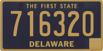 DE license plate 716320