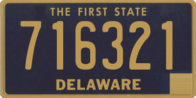 DE license plate 716321