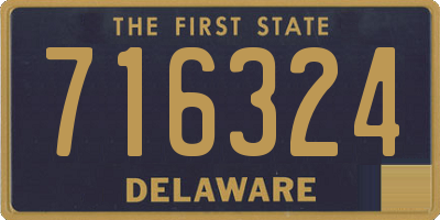 DE license plate 716324