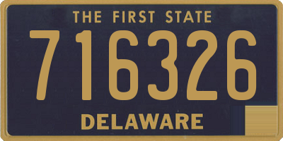 DE license plate 716326