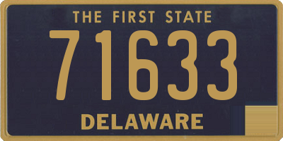 DE license plate 71633