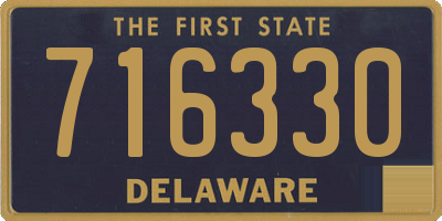 DE license plate 716330