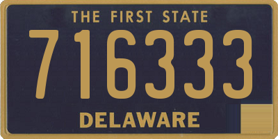 DE license plate 716333