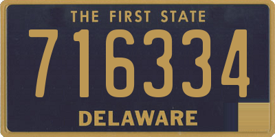 DE license plate 716334