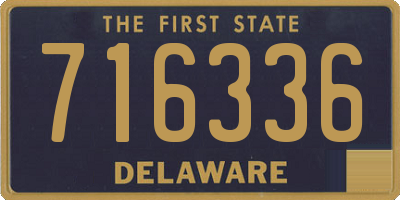 DE license plate 716336