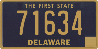 DE license plate 71634