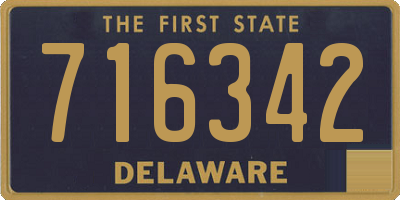 DE license plate 716342