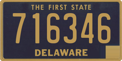 DE license plate 716346