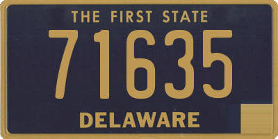 DE license plate 71635