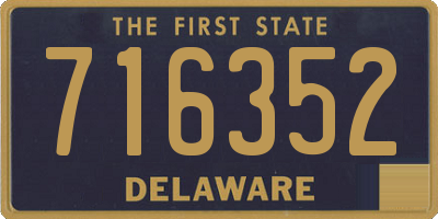 DE license plate 716352