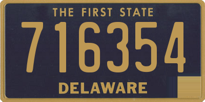 DE license plate 716354