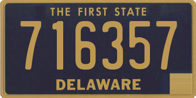 DE license plate 716357