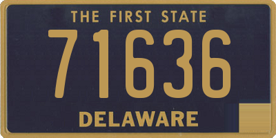 DE license plate 71636