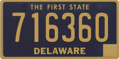 DE license plate 716360
