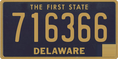 DE license plate 716366