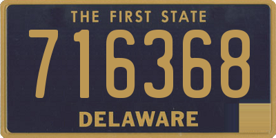 DE license plate 716368
