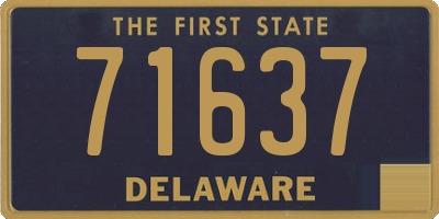 DE license plate 71637