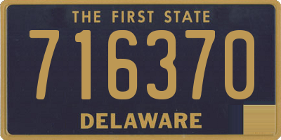 DE license plate 716370