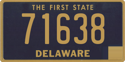 DE license plate 71638