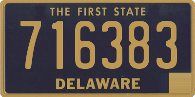 DE license plate 716383