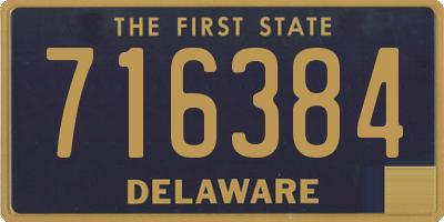DE license plate 716384
