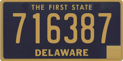 DE license plate 716387