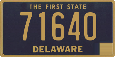 DE license plate 71640