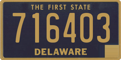 DE license plate 716403