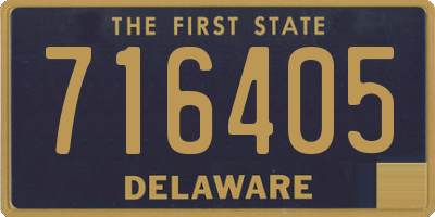 DE license plate 716405