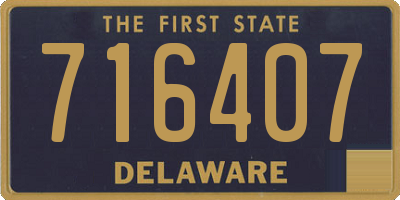 DE license plate 716407