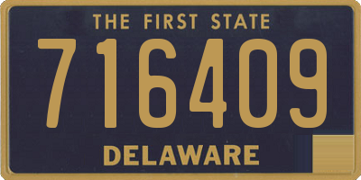 DE license plate 716409