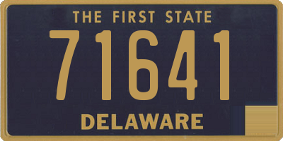 DE license plate 71641