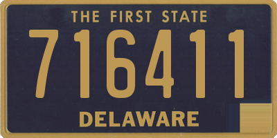 DE license plate 716411