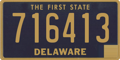 DE license plate 716413