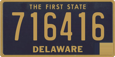 DE license plate 716416
