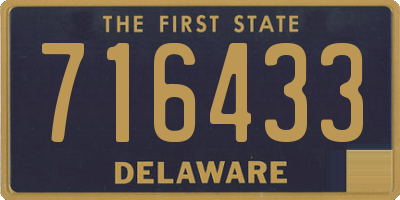 DE license plate 716433
