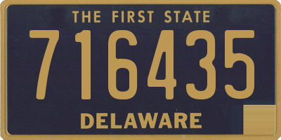 DE license plate 716435