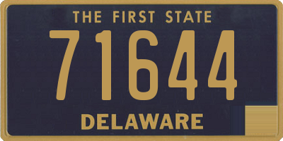 DE license plate 71644