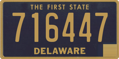 DE license plate 716447
