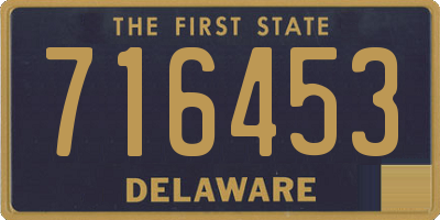 DE license plate 716453