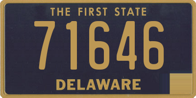 DE license plate 71646