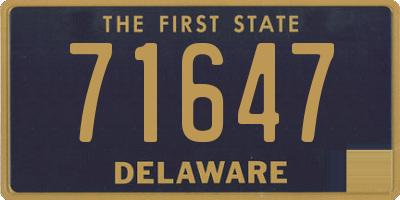 DE license plate 71647