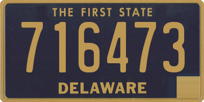 DE license plate 716473