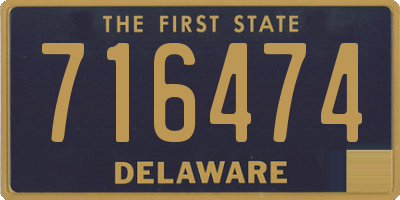 DE license plate 716474