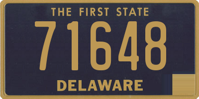 DE license plate 71648